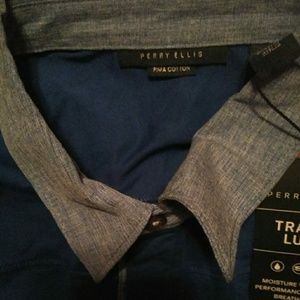 Perry Ellis Polo Shirt for Men-Large